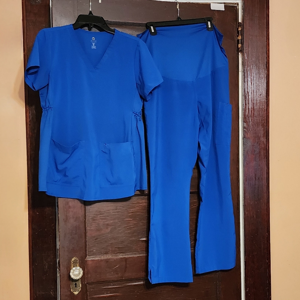 Blue Maternity Scrubs Size Small